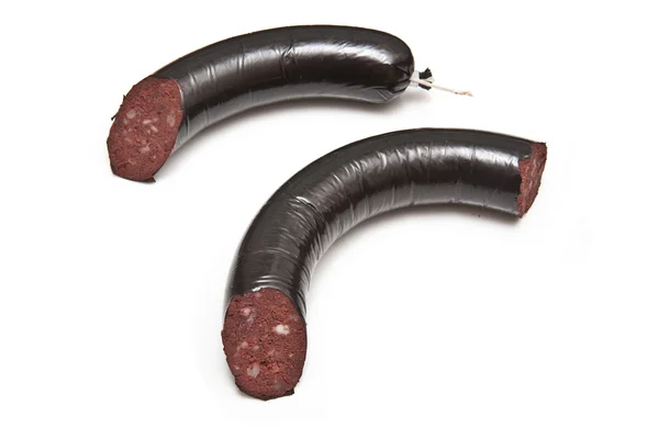 Black pudding or blood sausage — Stock Photo, Image