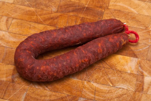 Kiełbasa Chorizo de pueblo — Zdjęcie stockowe