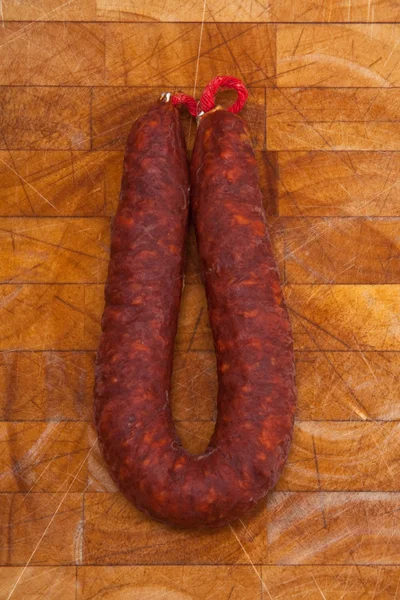 Chorizo de pueblo sosis — Stok fotoğraf