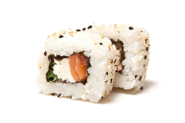 Bedrijf sushi met stokjes — Stockfoto