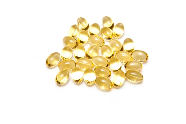 Rice bran oil capsule — Stock Photo, Image