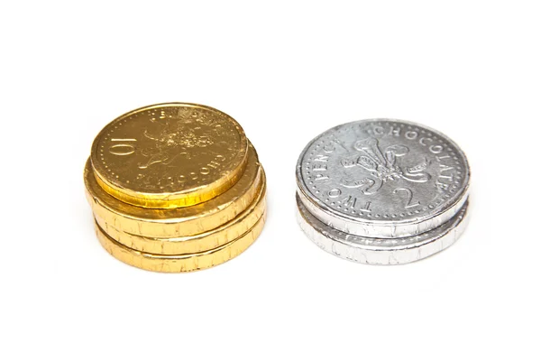 Chocolate Coins — Stock Photo, Image