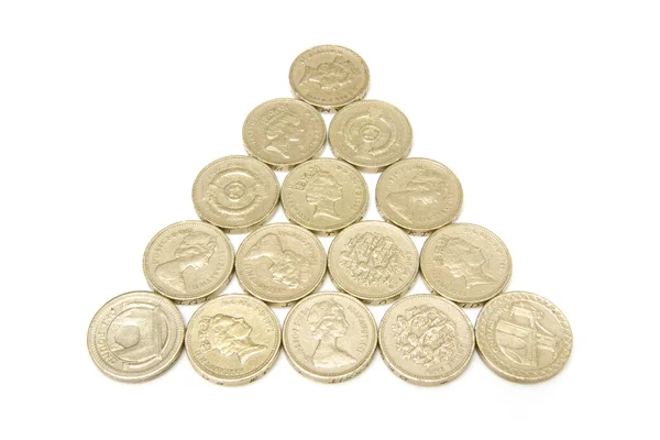 Monedas de libra — Foto de Stock