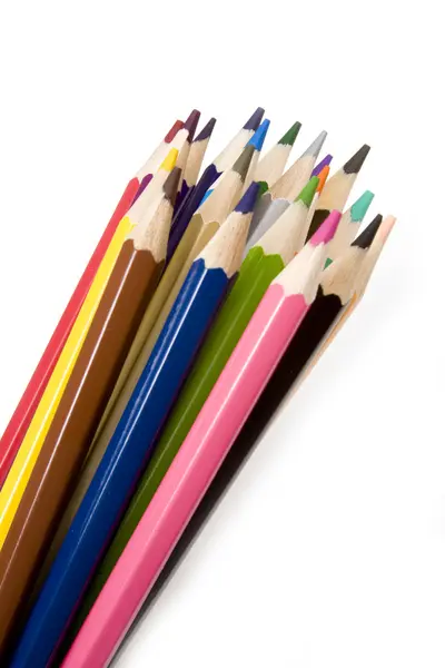 Coloured drawing pencils — Stock Photo, Image