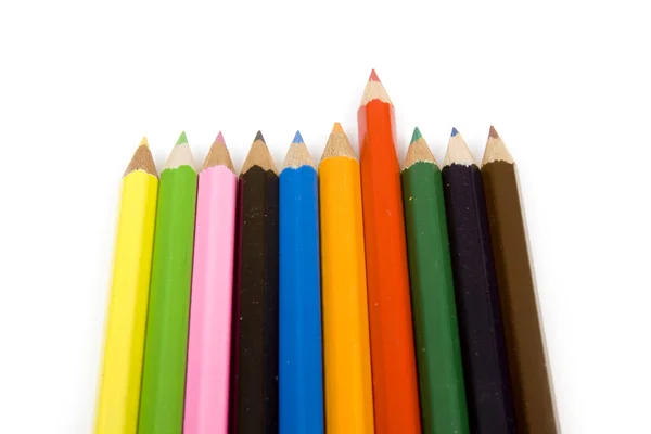 Coloured drawing pencils — Stock Photo, Image