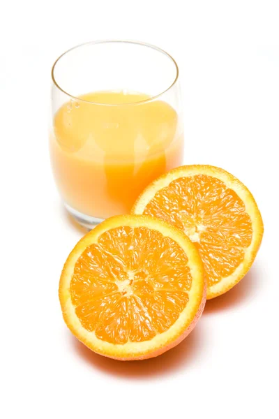 Glass of fresh orange juice — Stock Photo, Image