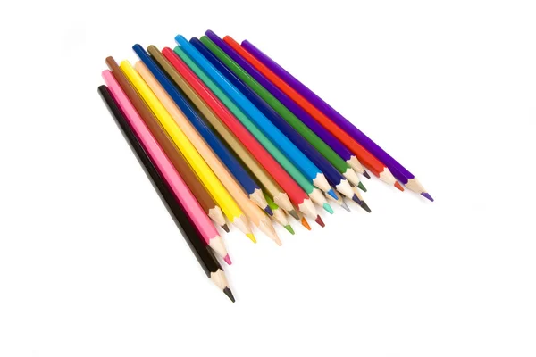 Χρωματισμένα κατάρτιση μολύβια — Φωτογραφία Αρχείου