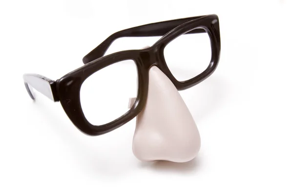 Óculos de disfarce engraçados e nariz — Fotografia de Stock