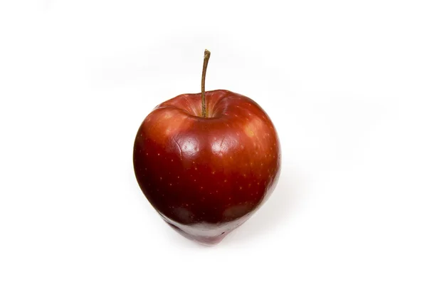 Спелое красное яблоко — стоковое фото