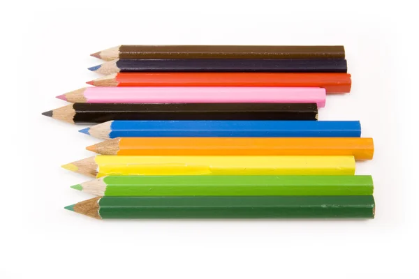 Coloured drawing pencils — Stock Photo, Image