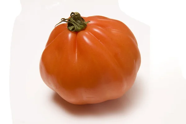 Tomate de boeuf isolée sur fond blanc . — Photo