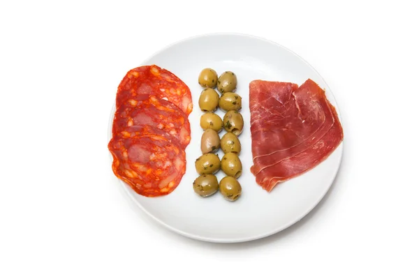 Piatto di tapas spagnolo — Foto Stock