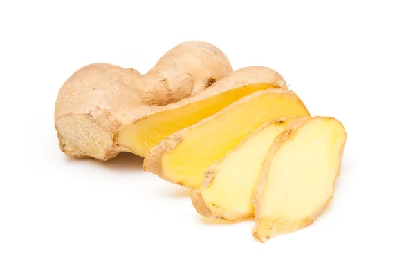 Root ginger isolated on a white studio background. — Stock Photo, Image