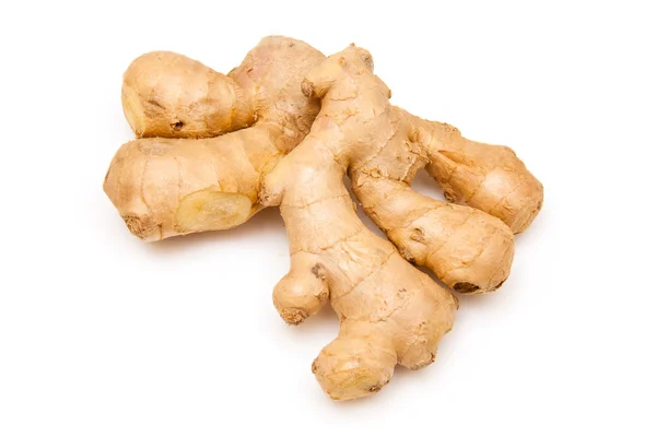 Root ginger isolated on a white studio background. — Stock Photo, Image