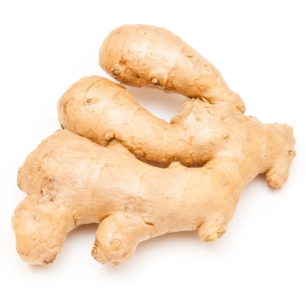 Root ginger isolated on a white studio background. — Stock Photo, Image