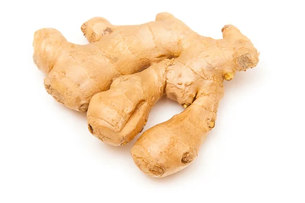 Root ginger isolated on a white studio background. — Stock Photo, Image