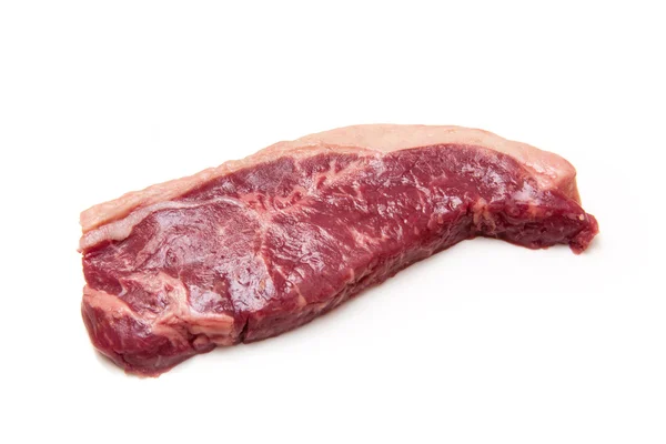 Sirloin steak isolated on a white studio background. — Stock Photo, Image