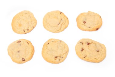 Çikolata parçacıklı kurabiye.