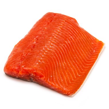 yaban Alaska sockeye veya asma somon fileto.