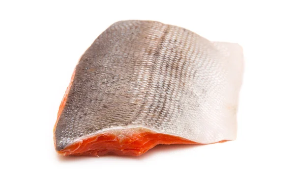 野生的阿拉斯加鲑或银大麻哈鱼鱼片. — 图库照片