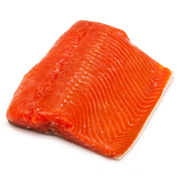 Wild Alaskan Sockeye or Coho Salmon fillet. — Stock Photo, Image