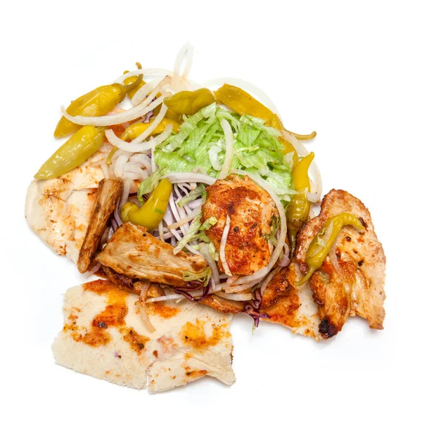 Pečené kuřecí kebab — Stock fotografie