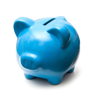 Mavi kumbara para kutusu.