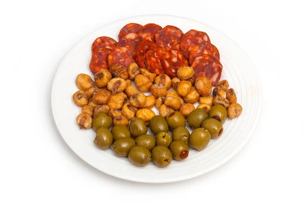 Piatto di tapas spagnole — Foto Stock