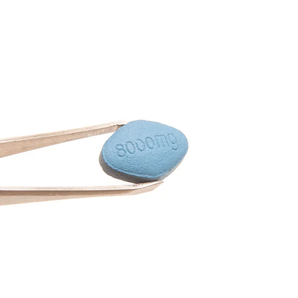 Синяя эректильная дисфункция таблетки — стоковое фото