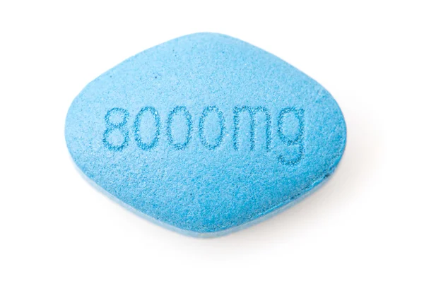 Blue erectile dysfunction pills — Stock Photo, Image