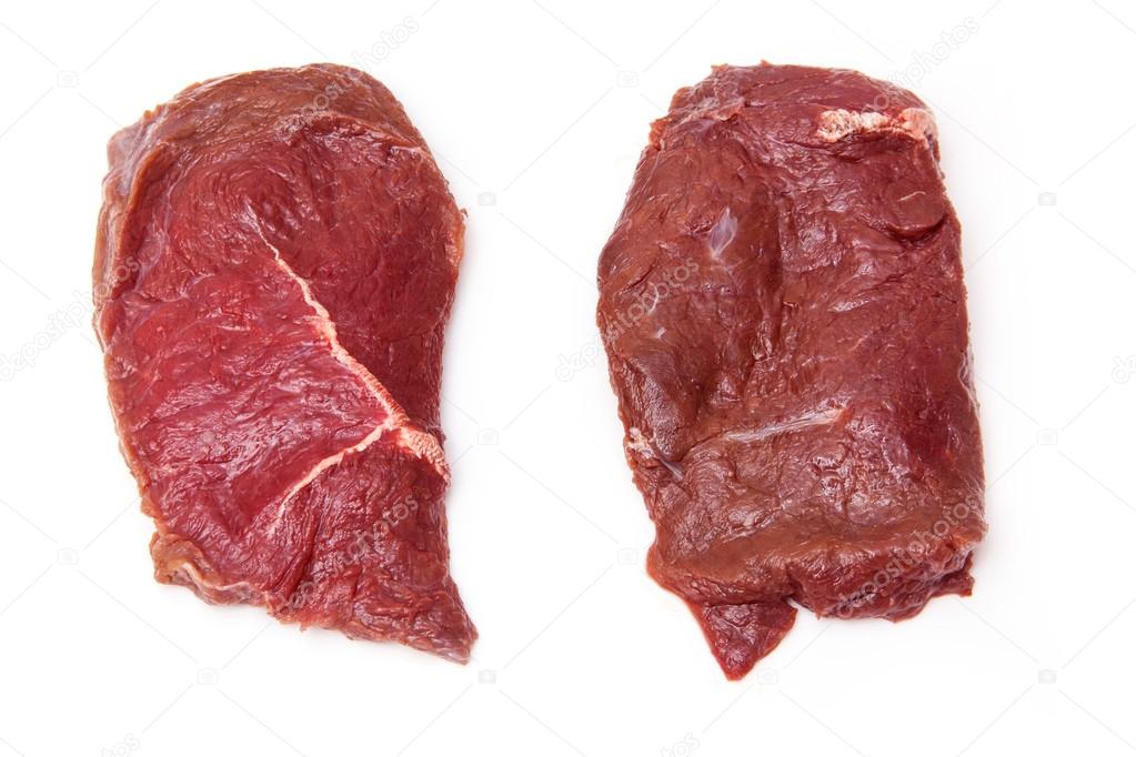 Horse meat steak.