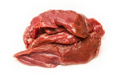 Beyaz bir arka plan üzerinde izole kanguru biftek.