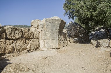 Antik bugüne kadar Nimrod uçağı Kalesi. megalitik yapısı.