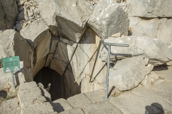 Antik bugüne kadar Nimrod uçağı Kalesi. megalitik yapısı. — Stok fotoğraf