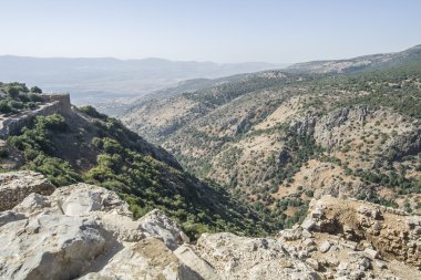 Antik bugüne kadar Nimrod uçağı Kalesi. megalitik yapısı.
