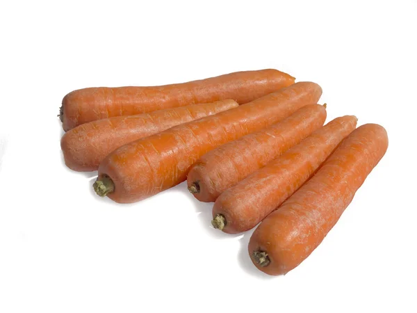 Carrots on a white background. — Stock Photo, Image