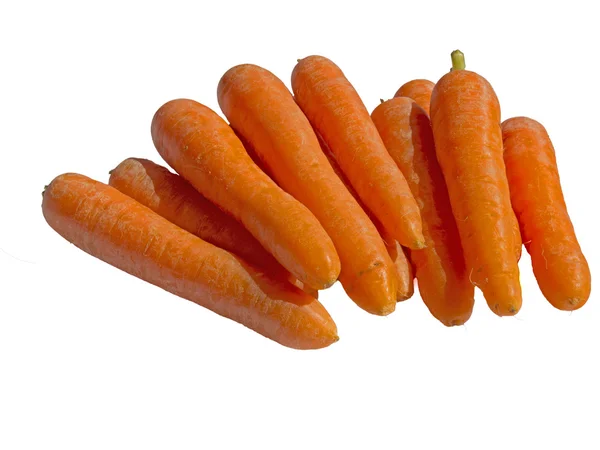 Carrots on a white background. — Stock Photo, Image