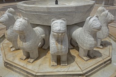 Çeşme, Aslanlar, beyaz mermer, heykel, İsrail,