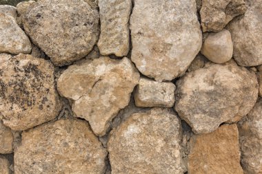 Antik taş duvarın dokusu.