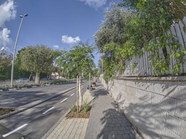 İsrail 'de kış günü.