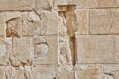 Yapının parçalarını. Atalarımızın mezarı. İsrail 'deki Hebron antik Yahudi şehri. 