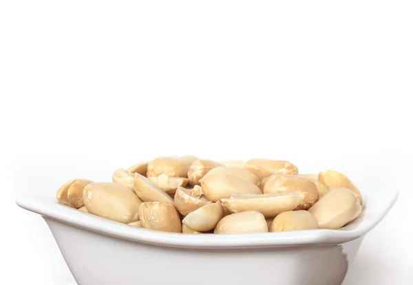 Bowl with peanuts — Stock Photo, Image