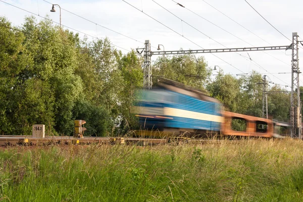 Comboio em movimento — Fotografia de Stock