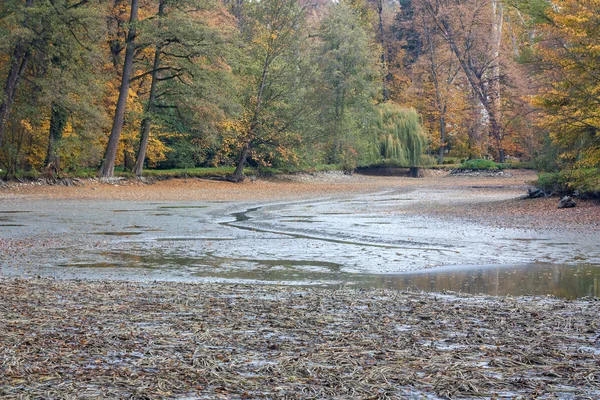 Lagoa drenada — Fotografia de Stock