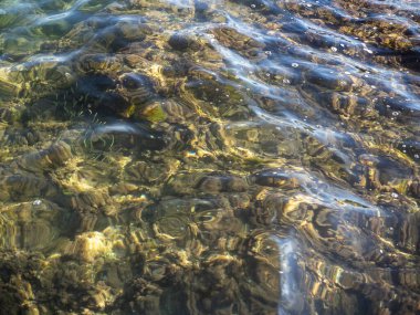 Akdeniz 'de İbiza sahilinde şeffaf su