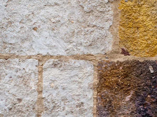 Texture of a stone block wall in an old building. — Foto de Stock