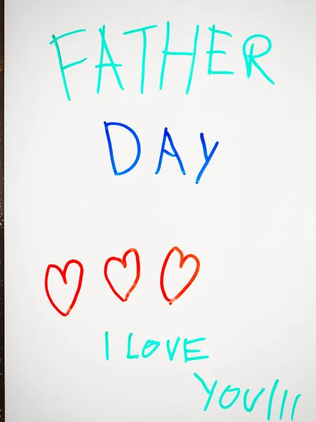 Fathers Day Celebration Poster Family Celebration Concept Image — Stock Photo, Image