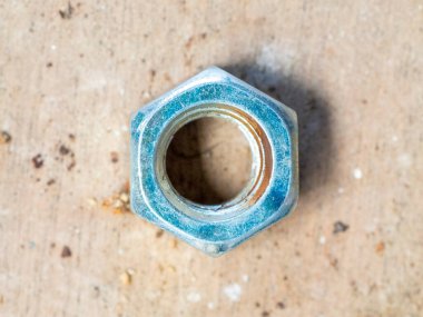 old rusted nut. Texture or coating for graphic design. HD image