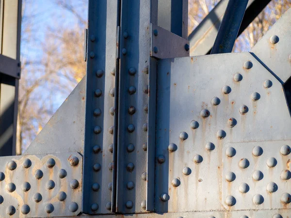 Rivet Old Metal Structure Bridge Engineering Concept Image — Foto de Stock