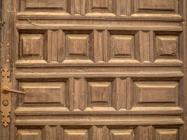 texture of an old wooden door damaged by time. Wood texture hd image
